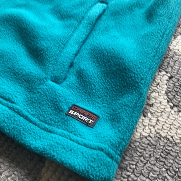 Ralph Lauren Chaps Sweater Vest Womens Medium Blue Fleece Full Zip Sport - Picture 4 of 5